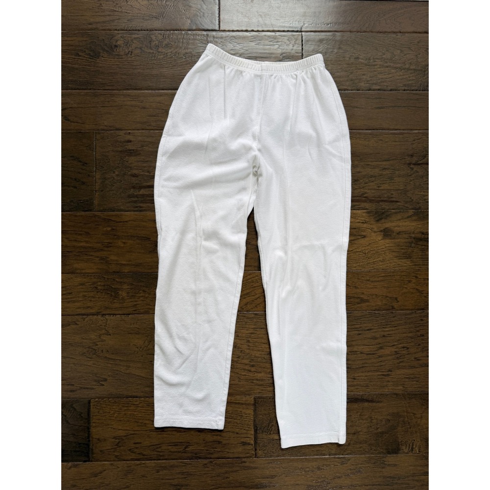 David Dart White Lounge Pants Size Small 100% cotton Minimalist